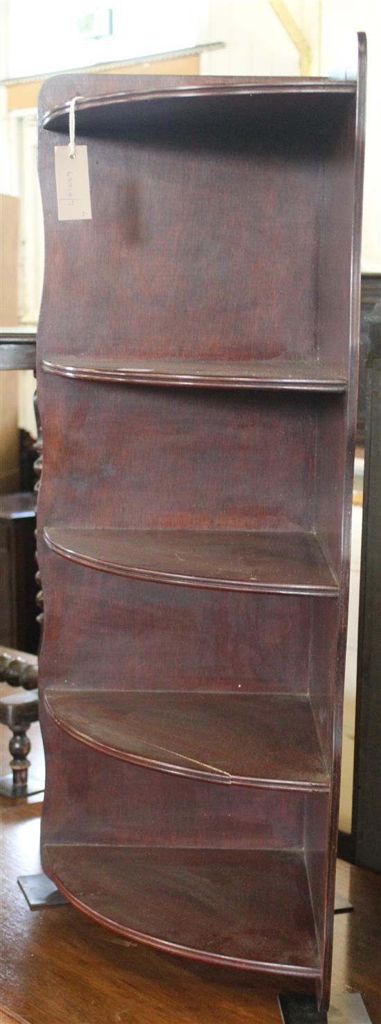 Mahogany five-tier corner display cabinet(-)